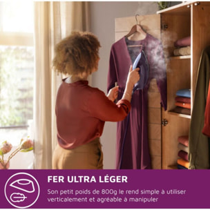 Centrale vapeur PHILIPS PSG7050/30 mauve 1,8L