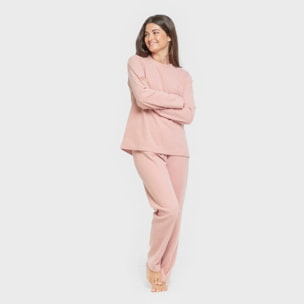 Pigiama canale a righe larghe da donna