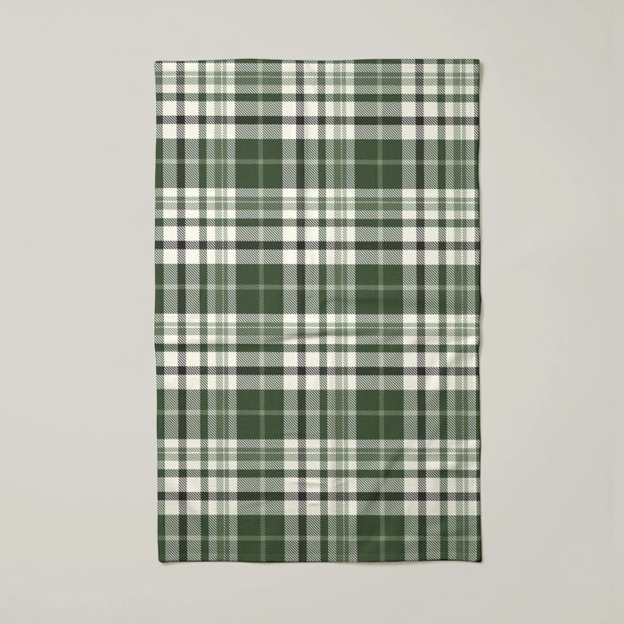 Lot de 2 torchons de cuisine 100% coton Davis Green