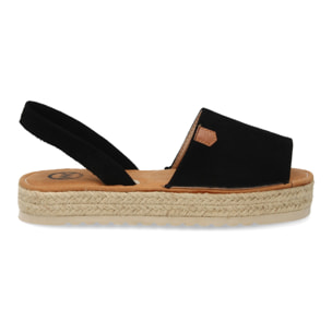 Sandalias estilo menorquina con plataforma