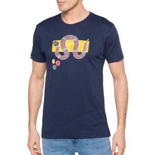 T-shirt in cotone 150 gr Taipan Hot Buttered Blu Navy.