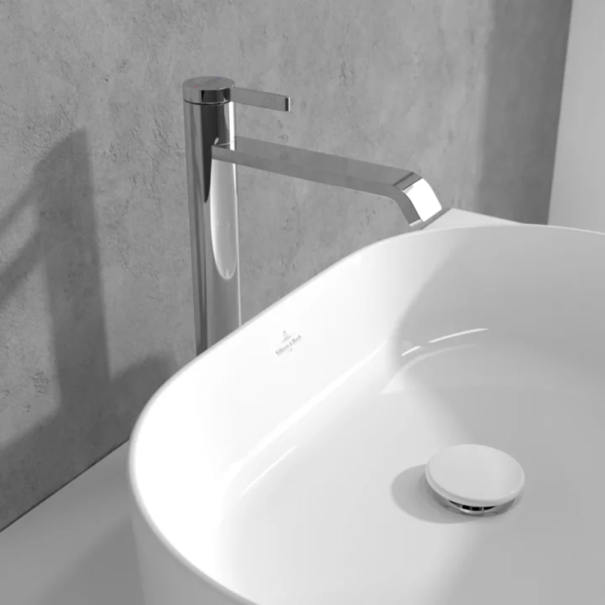 Mitigeur lavabo surélevé Dawn sans tirette Chrome