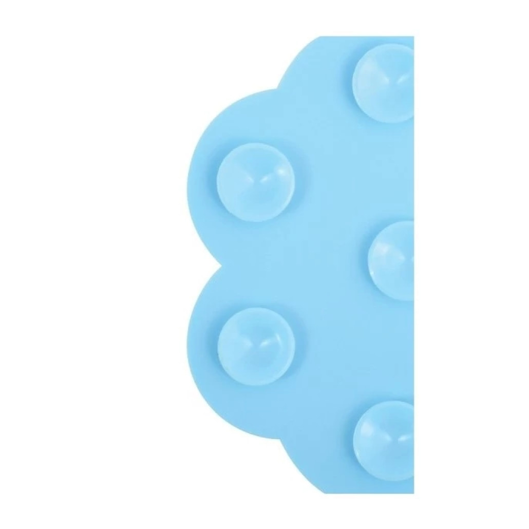 Lot de 4 Tapis antiderapants de douche ou baignoire PVC NUAGES 14,5x9cm Bleu Ciel MSV