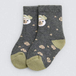 Confezione da 4 calzini termici stampati per neonato