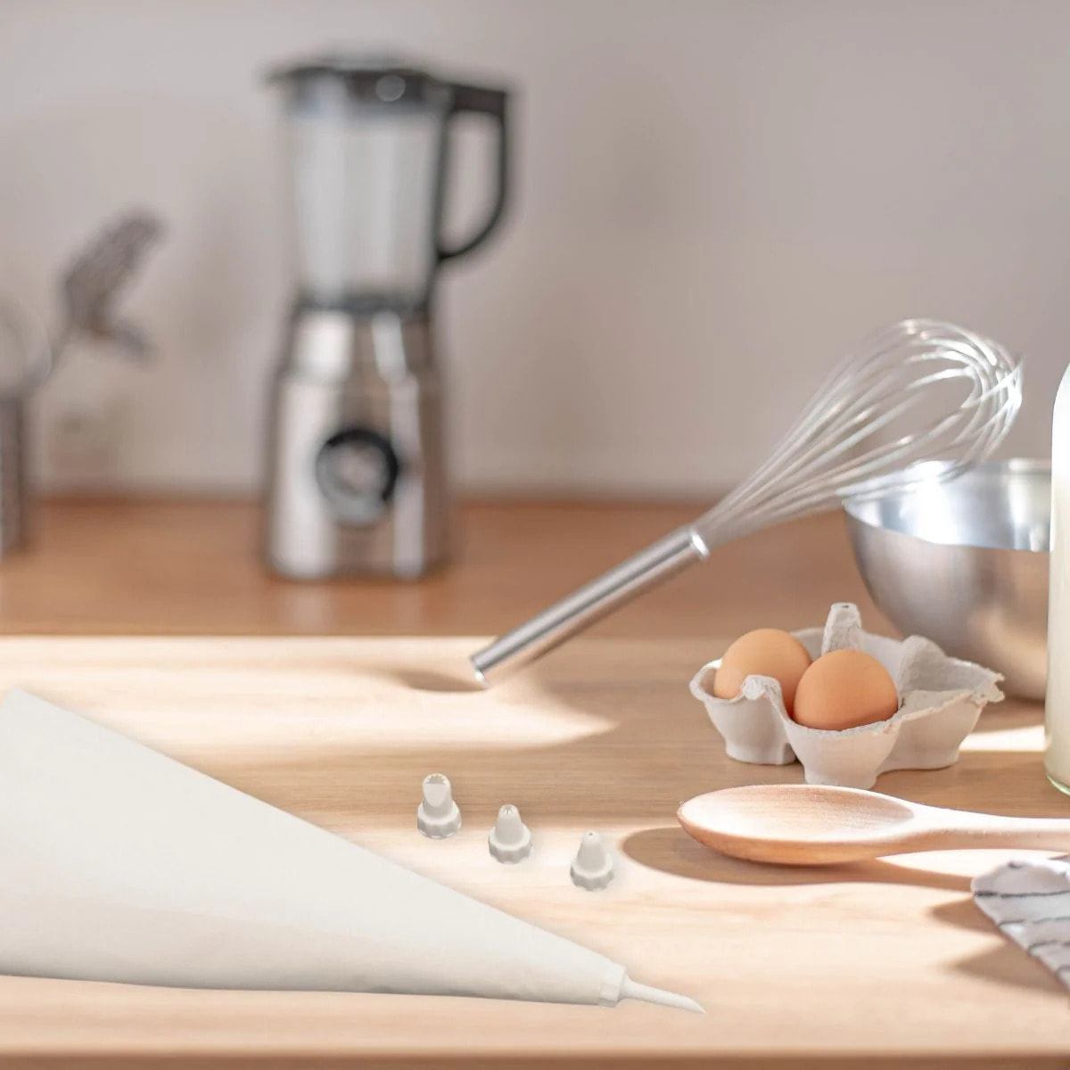 Poche à douille réemployable et 4 embouts plastique 31 cm Zenker Smart Pastry