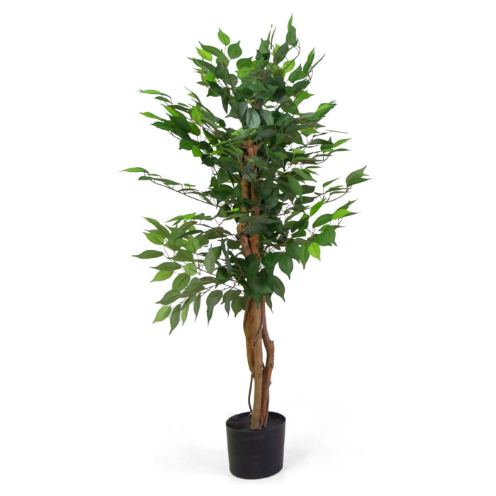 Pianta artificiale Vacchetti in plastica ficus cm h120