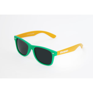 Gafas de sol OCEAN BEACH WAYFARER - Frente verde mate y patillas amarillo mate