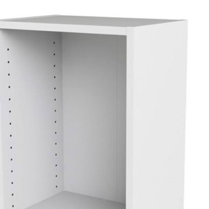 Libreria a cinque vani, colore bianco, cm 40 x 203 x 26