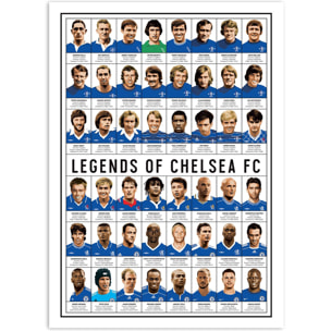 Affiche - Legends of Chelsea FC - Olivier Bourdereau
