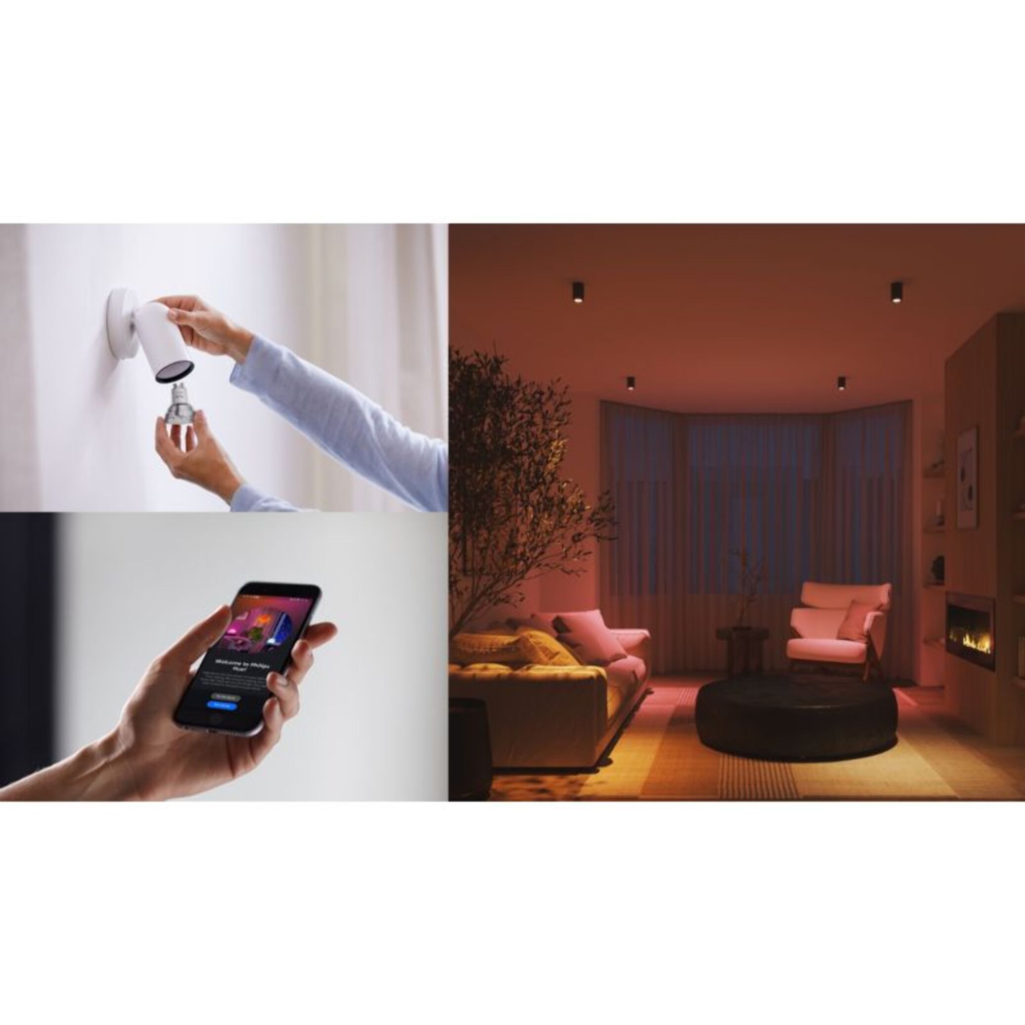 Pack PHILIPS HUE Essential- 3/GU10 White&Color Ambiance