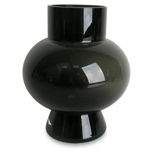 Vase Rond noir (D.15xH.18cm)