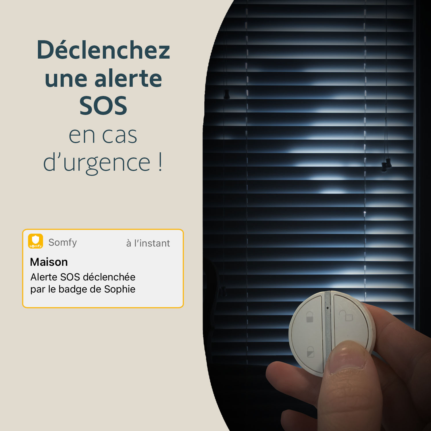 Badge d'activation et de désactivation alarme - Fonction mains libres