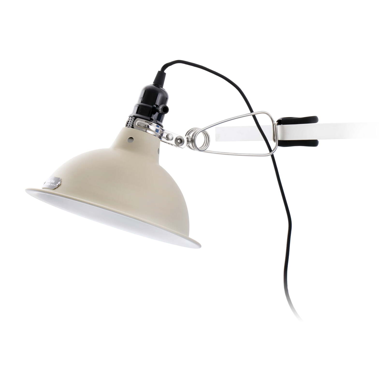 PEPPER Lampe avec pince beige