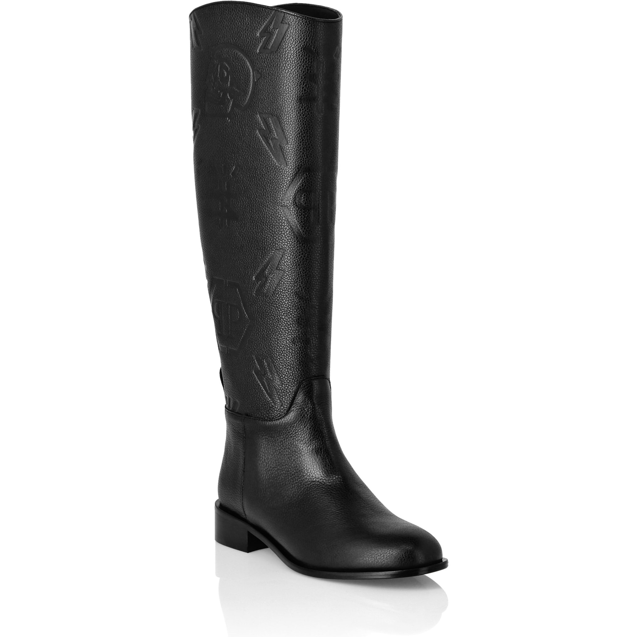 PHILIPP PLEIN Stivali con tacco medio MONOGRAM