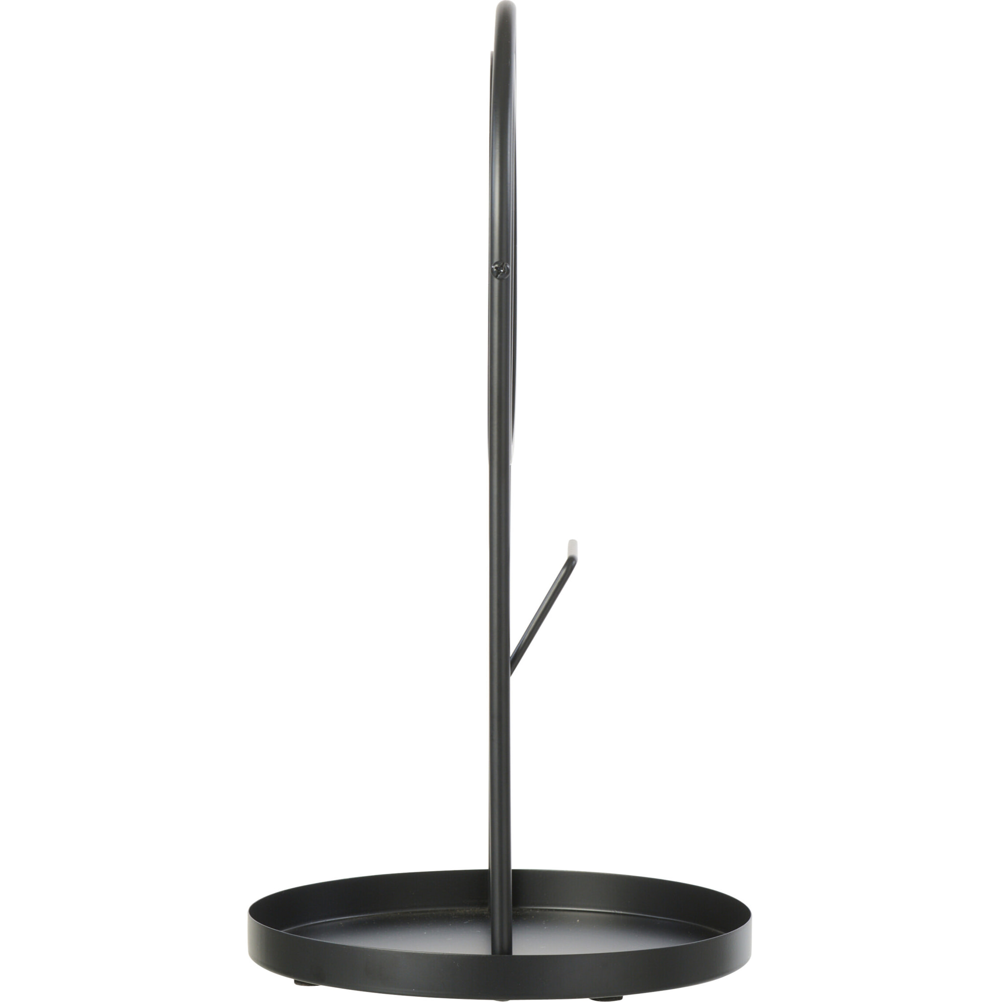 J-Line Miroir de Table + Support Bijoux - métal - noir - large