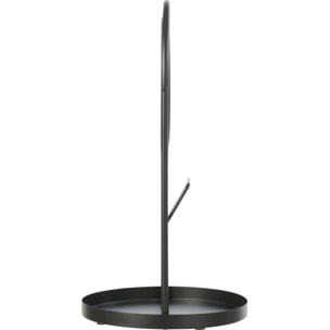 J-Line Miroir de Table + Support Bijoux - métal - noir - large