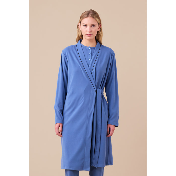 Vestaglia donna micropile soft-touch articolo unito. Noidinotte