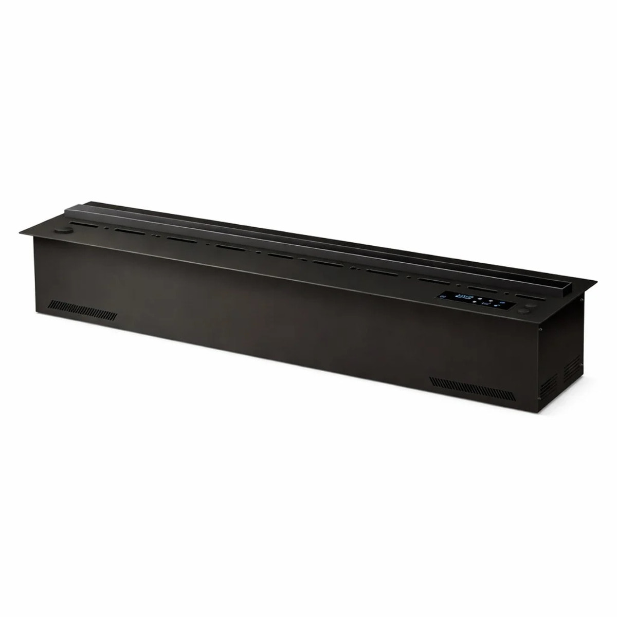 DFVAPO 150 - Inserto Camino Decorativo ad Acqua Senza Calore 150x24x21,5 cm con Effetto Fiamma a LED 3D Nero