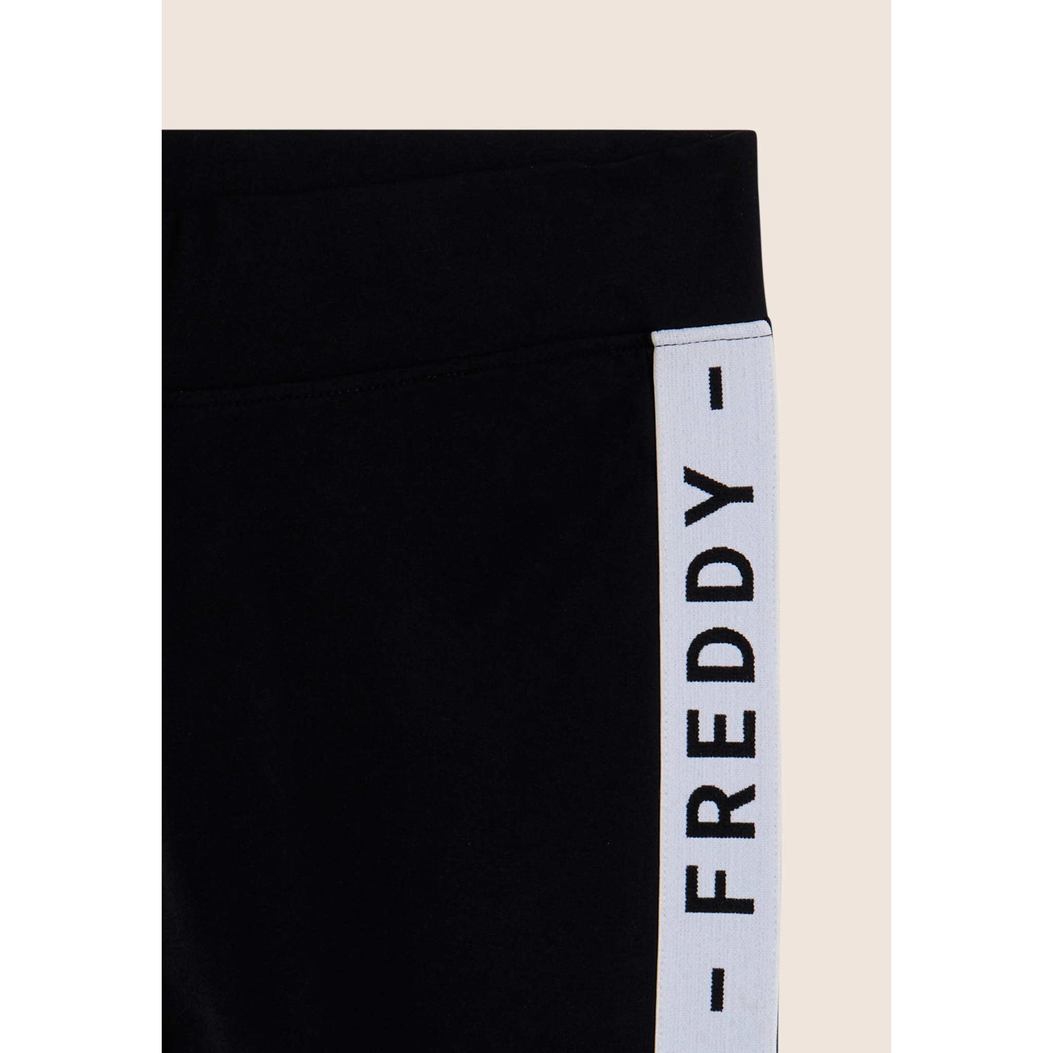 Leggings con bande laterali e scritta FREDDY MST