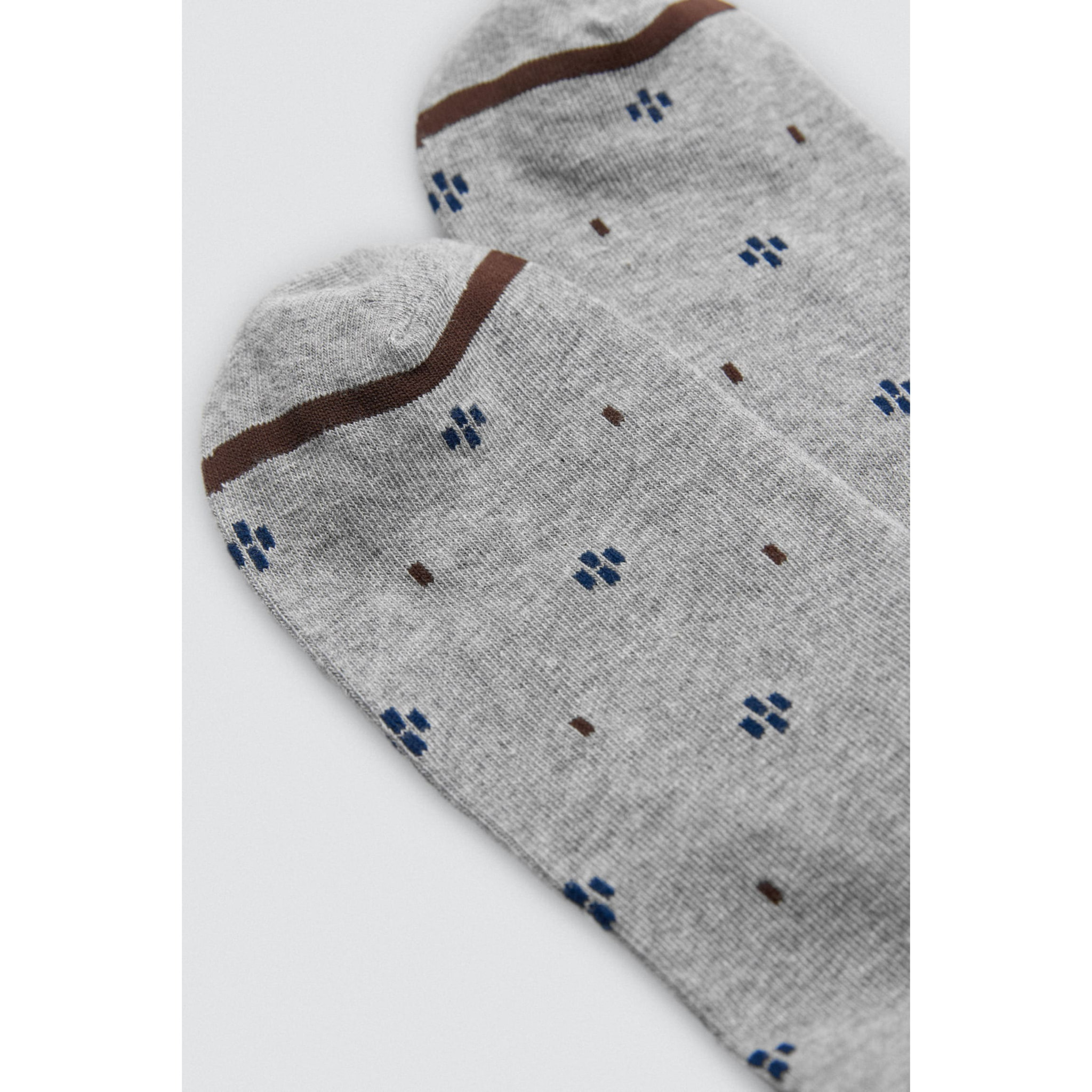 Confezione da 4 calzini alti stampati senza risvolto