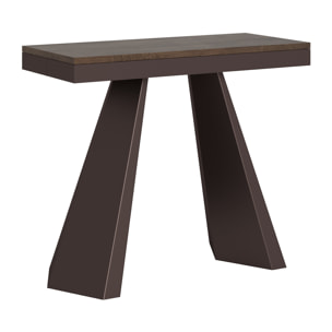 Consola extensible 90x40/300 cm Diamante Evolution Nogal estructura Orso