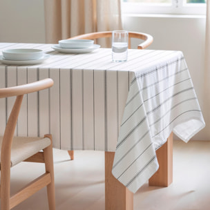 Nappe imprimée anti-tâches SIRA NOIR