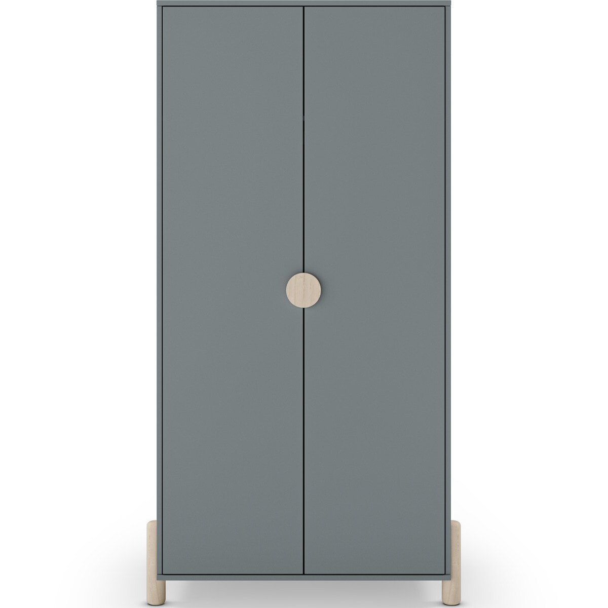 Armoire enfant 2 portes en bois - BASTIEN