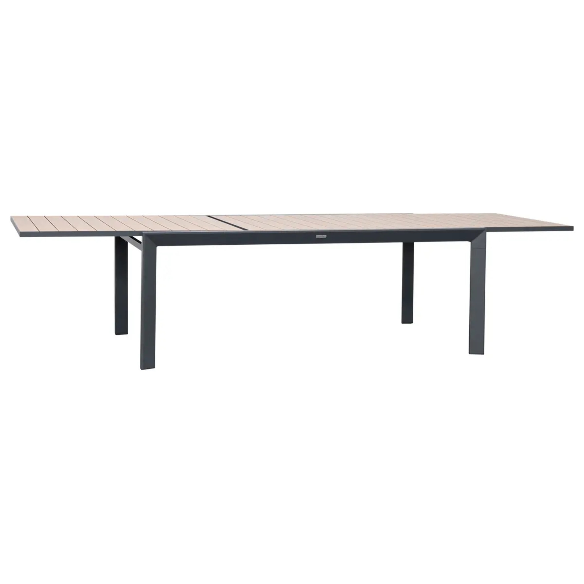 Table de jardin 12 places Evasion extensible honey graphite