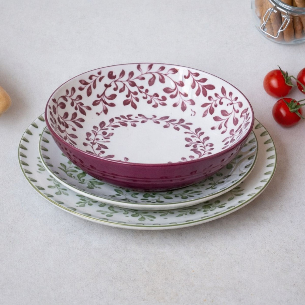 Lot de 6 assiettes creuses, TRATTORIA