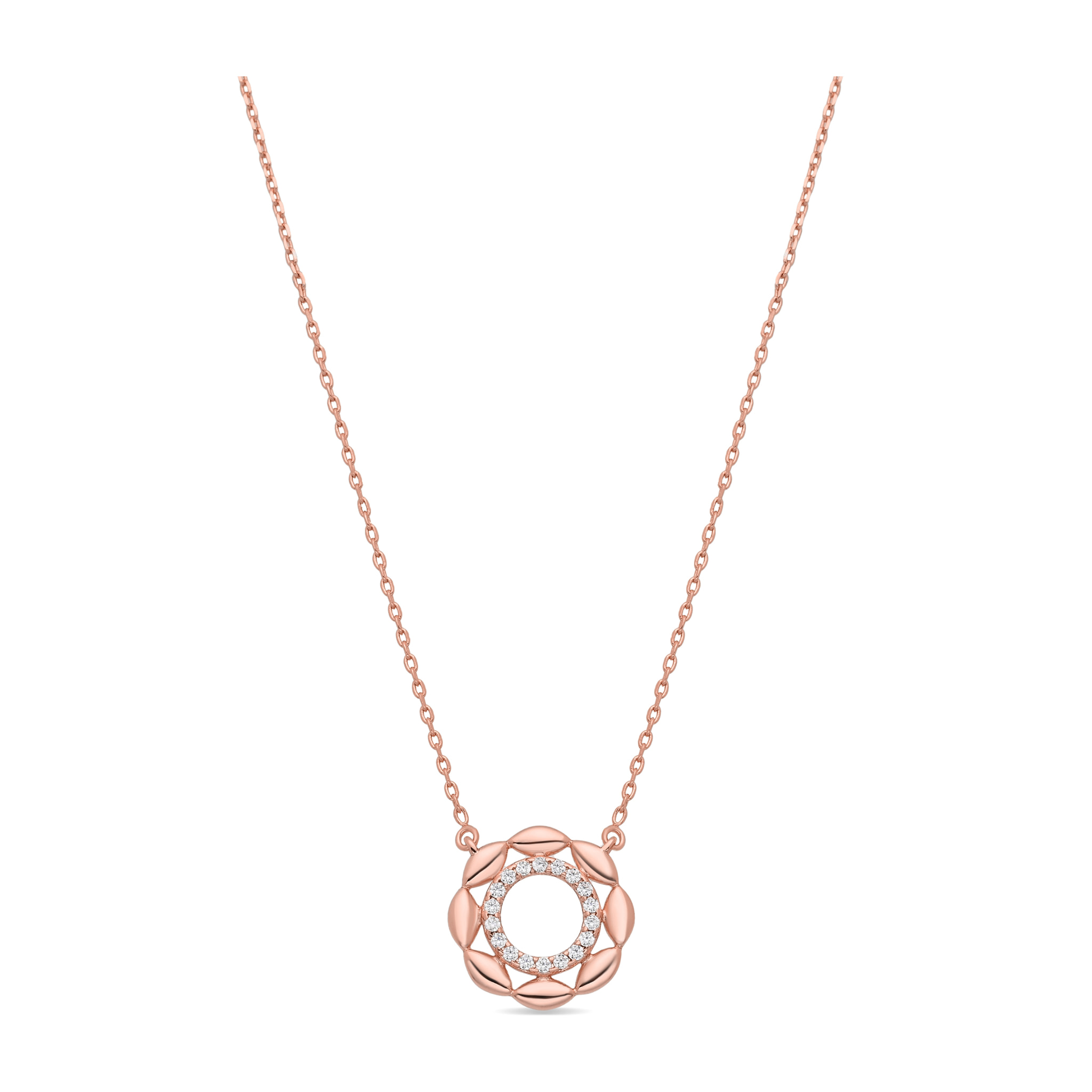 Collar Lionyad acabado oro rosa 18k