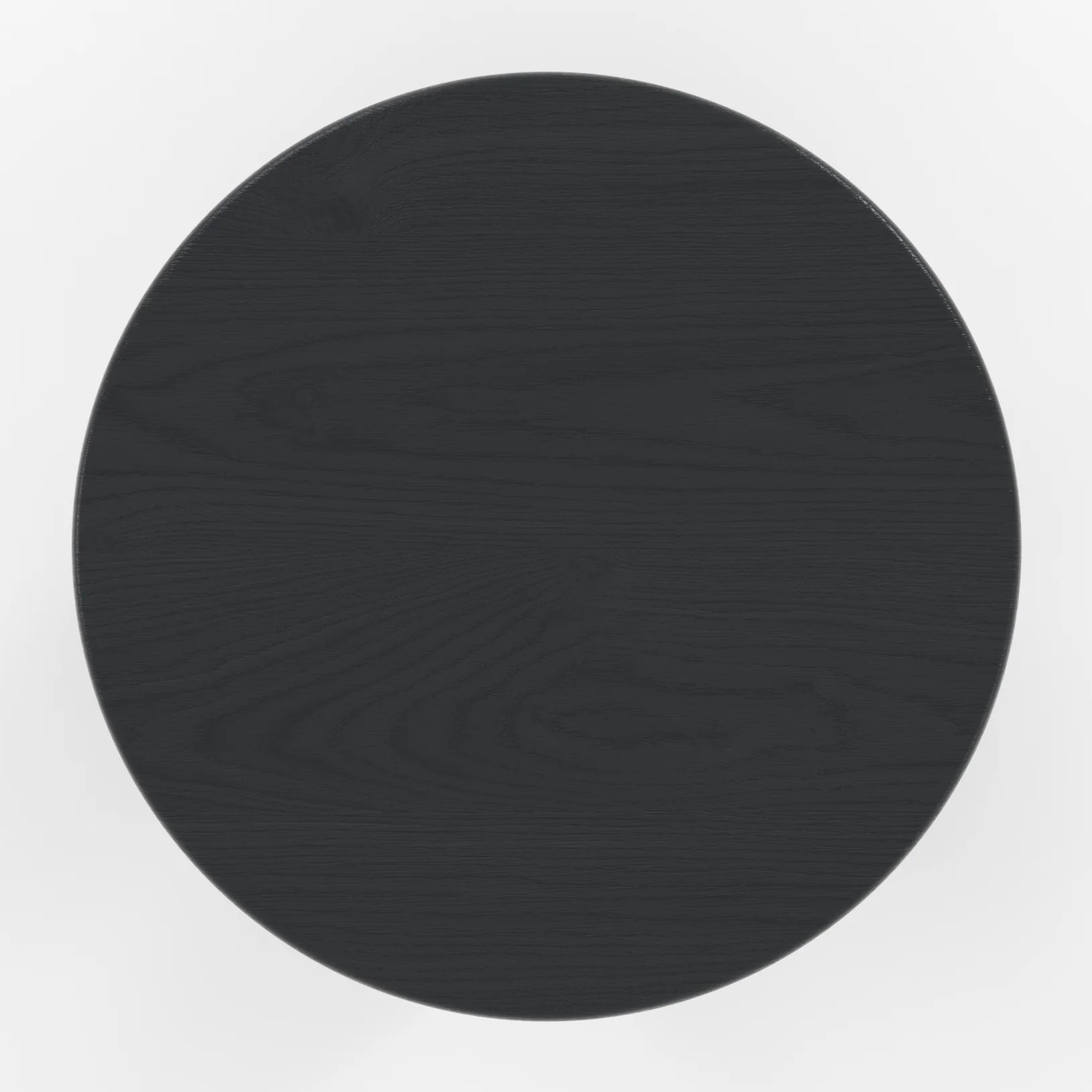 Table d'appoint ronde en bois noir D40 cm - Néa