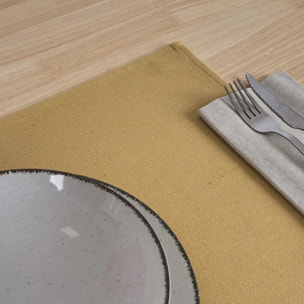 Lot de 2 sets de table jacquard MASSAIC AMBER GOLD