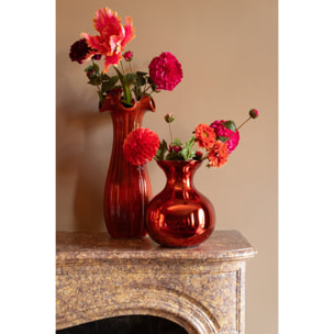 J-Line vase - argile - rouge - small