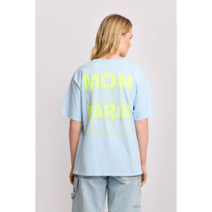 Kocca - T-shirt in cotone fit over Donna, Tinta unita, Girocollo