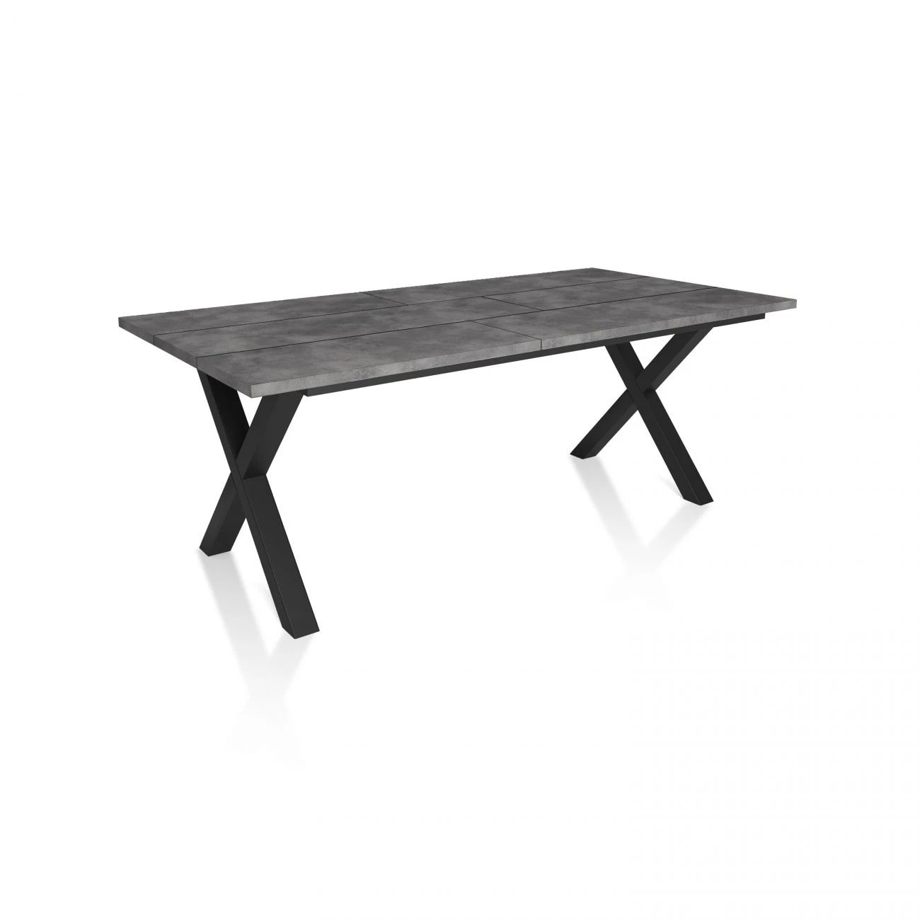Mesa de comedor Oana 200 Cemento Negro