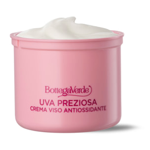 Uva Preziosa - Crema viso - ricarica - antiossidante idratante - con estratto iperfermentato di Uva rossa - pelli normali