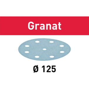 Abrasif Granat STF D125/8 P220 GR/10 pour ponceuse - FESTOOL - 578165