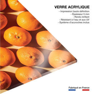 Tableau cuisine orange vitaminée Tableau plexiglas