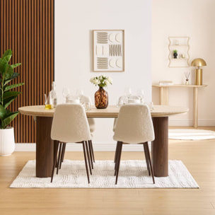 Table à manger extensible 10 places Itaguai 160x90x76,5cm