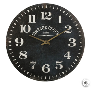 Horloge - bois - D38 cm