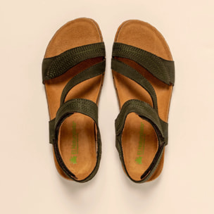 Sandalias N5810 NOBUCK LAVADO KAKI/PANGLAO color Kaki