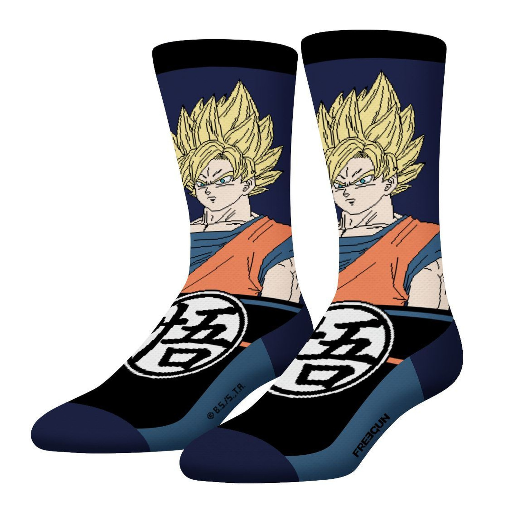 Set de 2 calcetines algodón freegun colección dragon ball para hombre