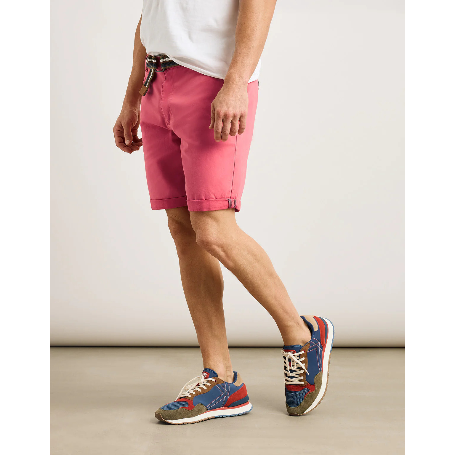 Bermuda Algodón con Cinturón Coral - Esteban