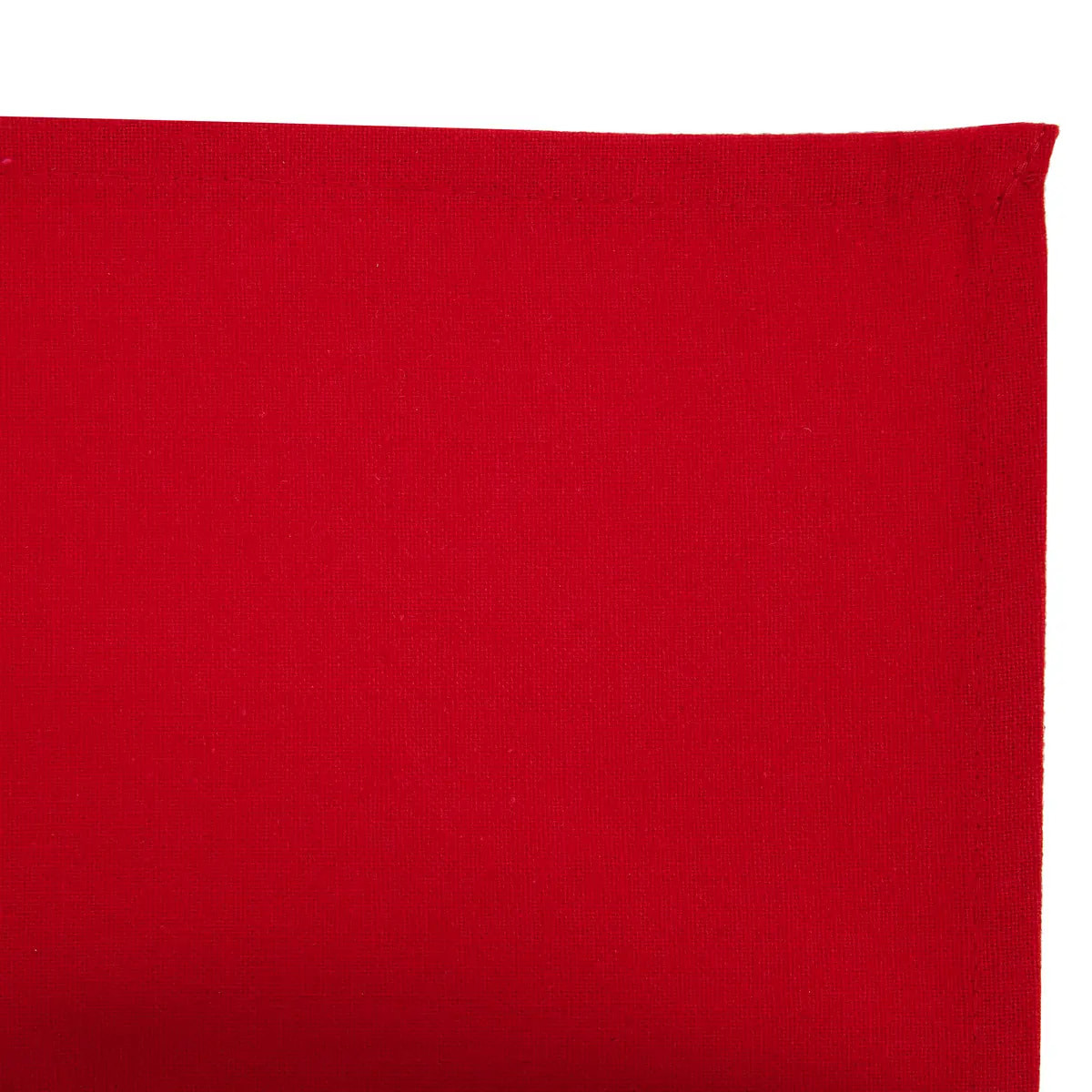 Lot de 4 serviettes de table coton - rouge - 40x40 cm