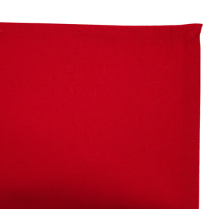 Lot de 4 serviettes de table coton - rouge - 40x40 cm