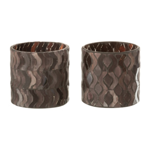 J-Line photophore Motifs - verre - rose foncé - small - 2 pcs