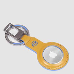 Piquadro Anello portachiavi in pelle per AirTag®