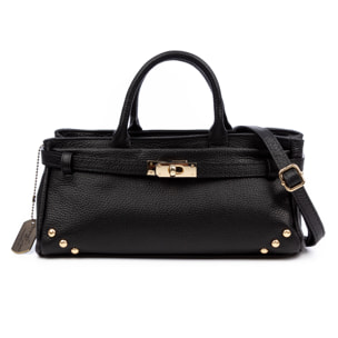 Barumini Borsa a mano Donna. Pelle autentica Dollaro