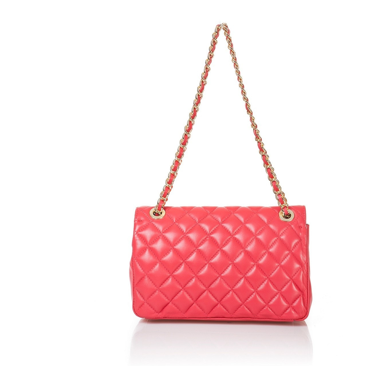 Borse Donna colore Fuxia-in pelle Made in Italy 28x15x8cm