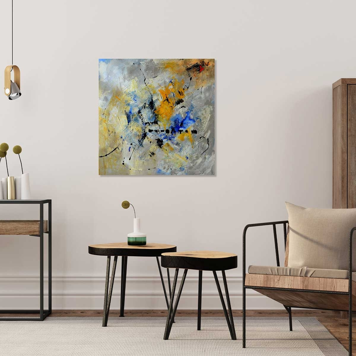Tableau reproduction abstract art par pol Tableau alu Dibond
